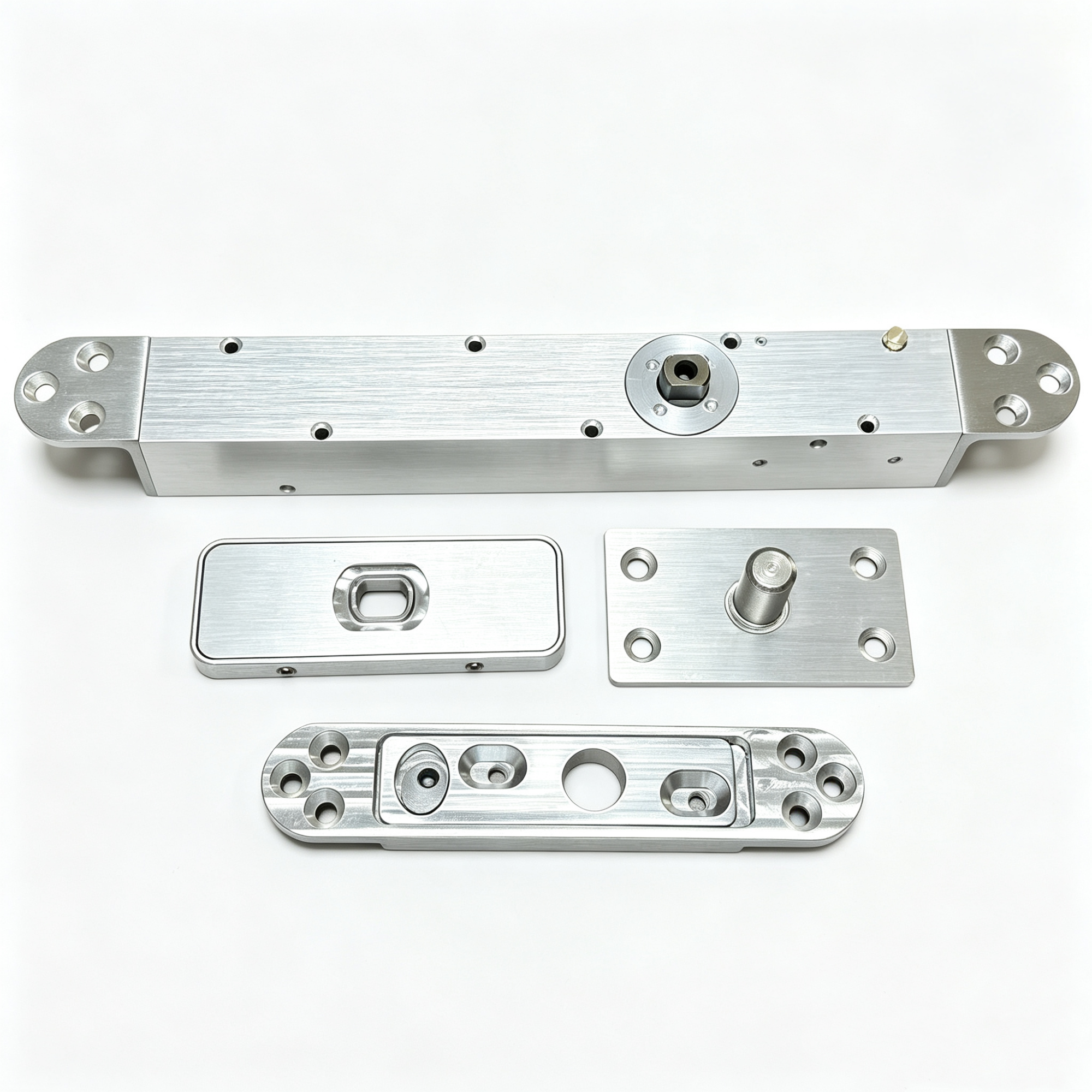 Hydraulic Offset Pivot Hinge - 150KG Narrow Aluminum Frame Door Hinge
